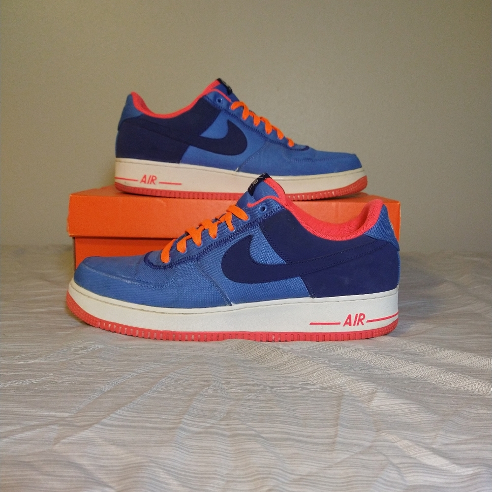 Nike Air Force 1 (Distance Blue Atomic Red)